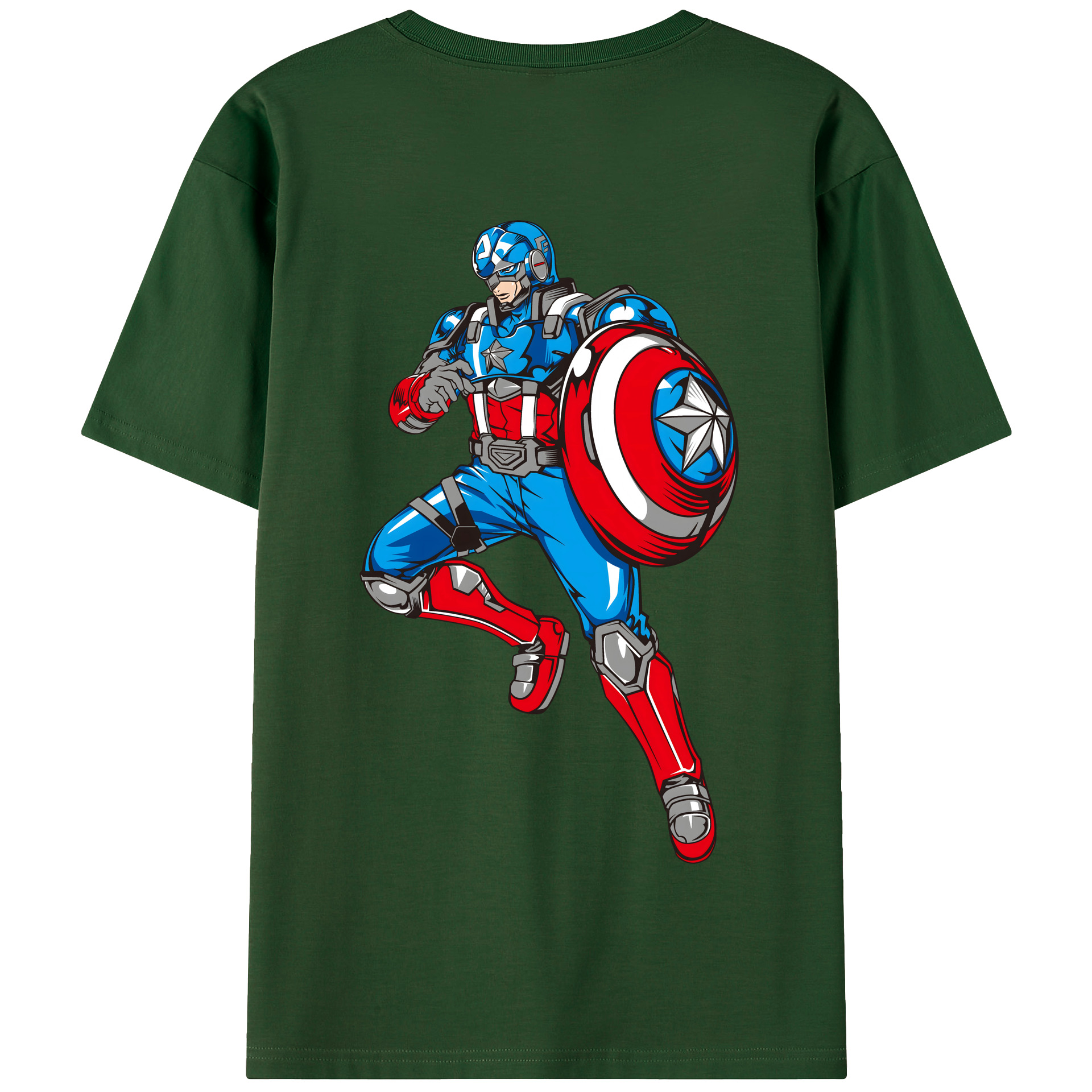 （画像用） アベンジャーズ The Avengers 綿100％半袖Tシャツ（背面プリント）